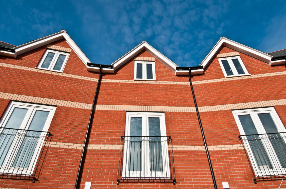 Houses built with Forterra atherstone red bricks.